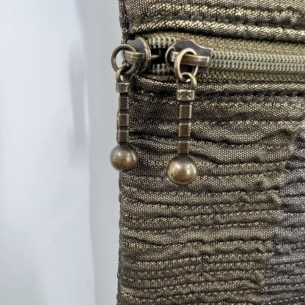 Maruca boulder Colorado metallic crinkle fabric crossbody purse bag boho